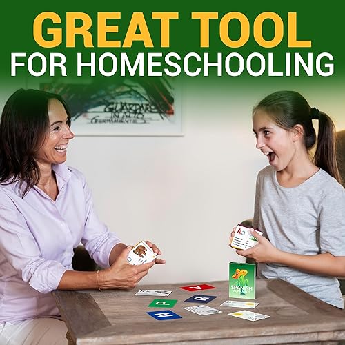 Miniatura 6 de Briston Tarjetas flash del alfabeto español  27 recursos educativos de aprendizaje de idiomas con imágenes para palabras de memoria  Juego divertido