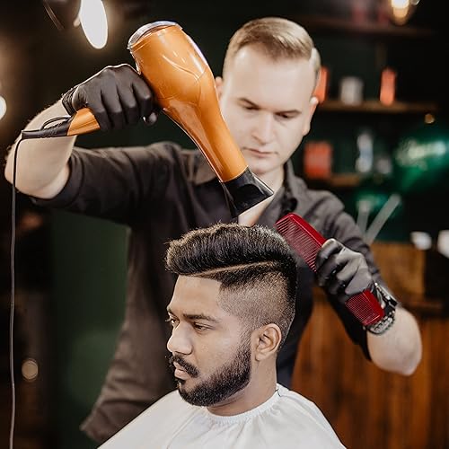 Miniatura 5 de Allegro Combs 1 peine térmico resistente al calor, peine para peluquero, peluquero, estilista, sin estática, enderezamiento de dientes anchos y