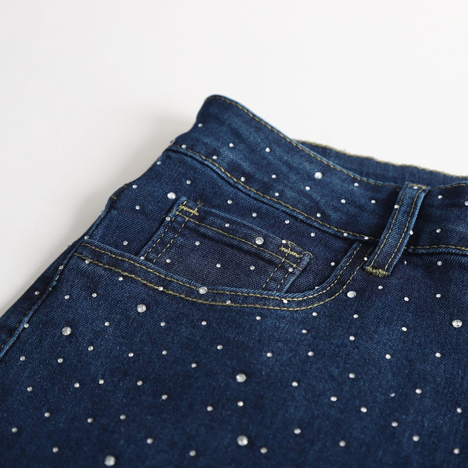 Vaqueros Rectos Mujer Pantalones Vaqueros Relajados De Pierna Ancha para Mujer Elásticos Campana Pantalones Ajustados para Cintura Alta Aspecto Desgastado Efecto De Lavado