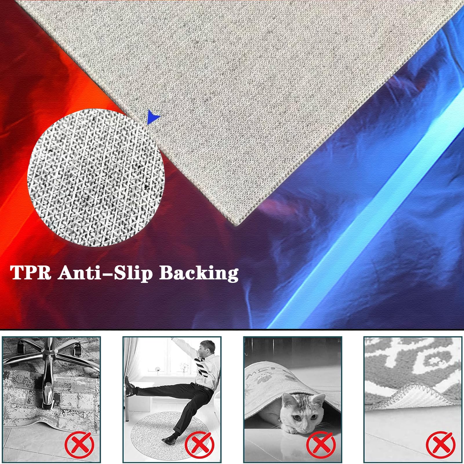 Tapis de chaise de bureau haut de gamme pour chaise de bureau à poils courts et sans poils, grand tapis de chaise de bureau pour une glisse facile, tapis de protection de sol pour ordinateur de jeu,