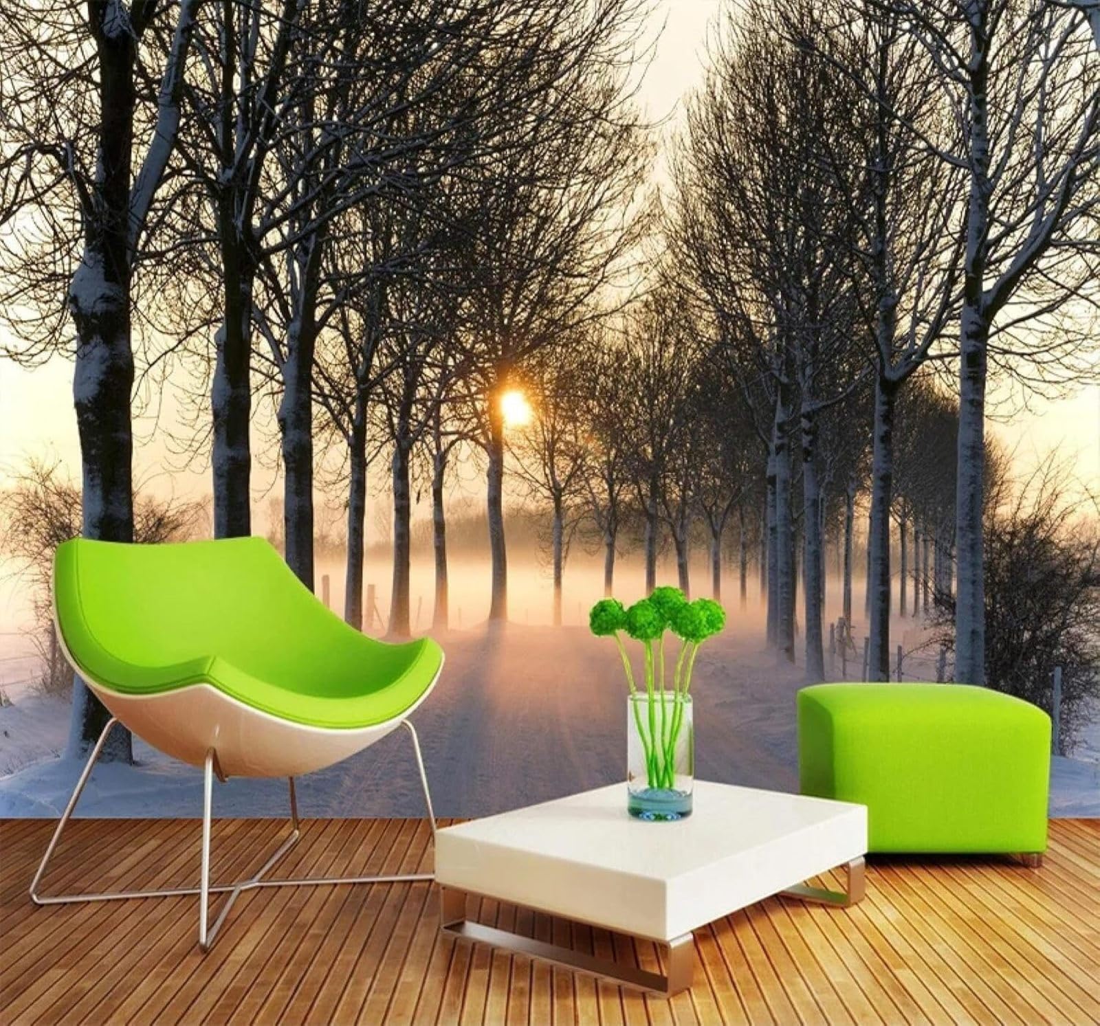 Xlming 150Cm×105Cm(B×H) Three Dimensional Sunlight Woodland Path Sense Of Depth 3D Wallpaper Luxury Home Dining Decor Paste Sofa Living Room The Wall For Bedroom Mural-150Cm×105Cm