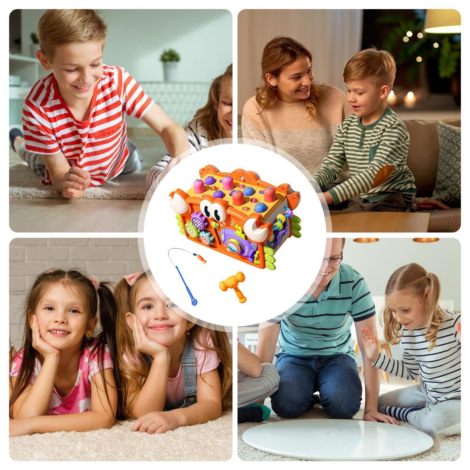 Cubo di apprendimento delle attività, cubo di attività Giocattolo per | Provazioni di sensoriale per bambini, giocattoli per lo sviluppo multiuso per bambini di età compresa t