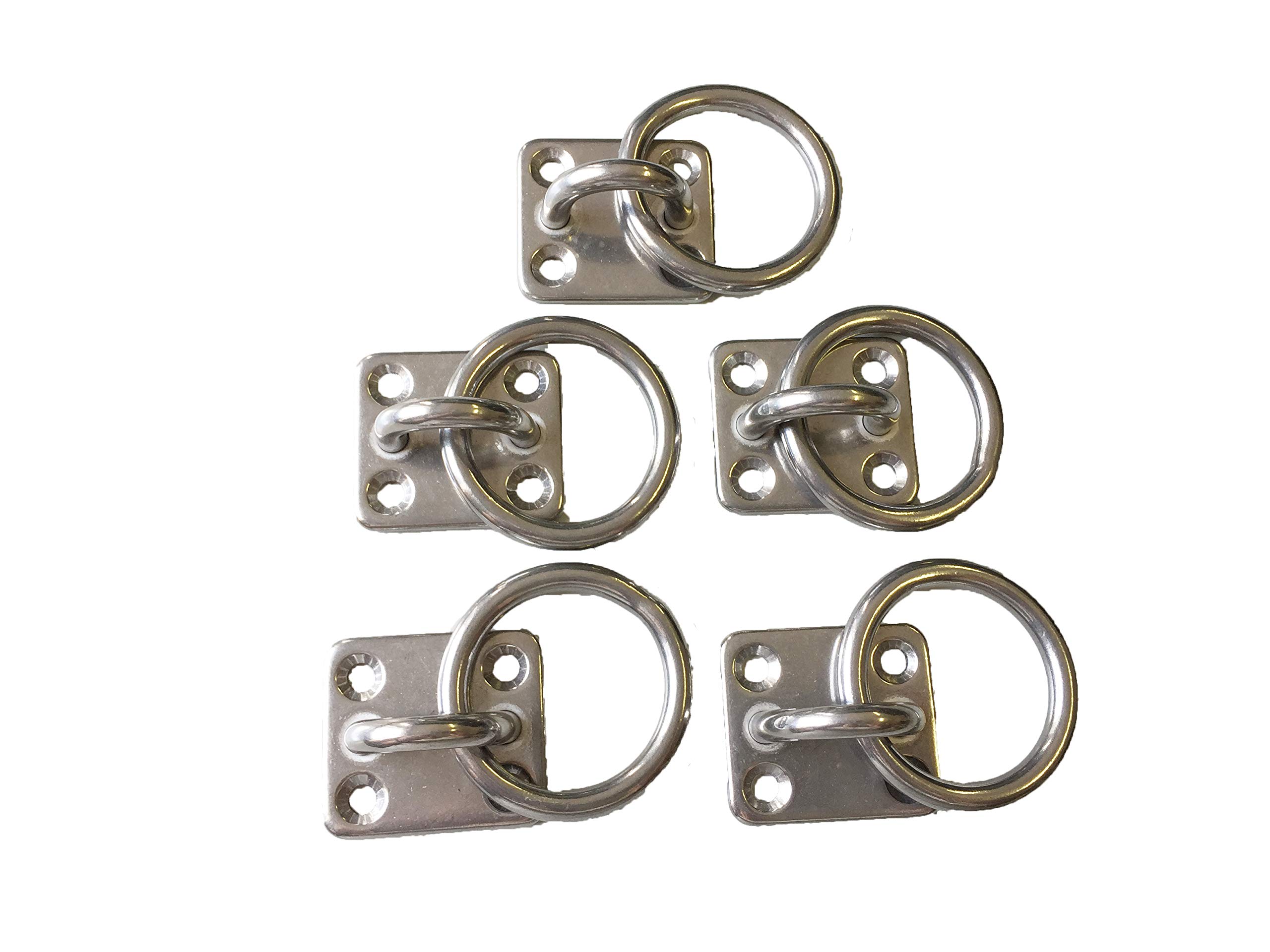 Sunload Augplatte rechteckig mit Ring Edelstahl rostfrei V4A
