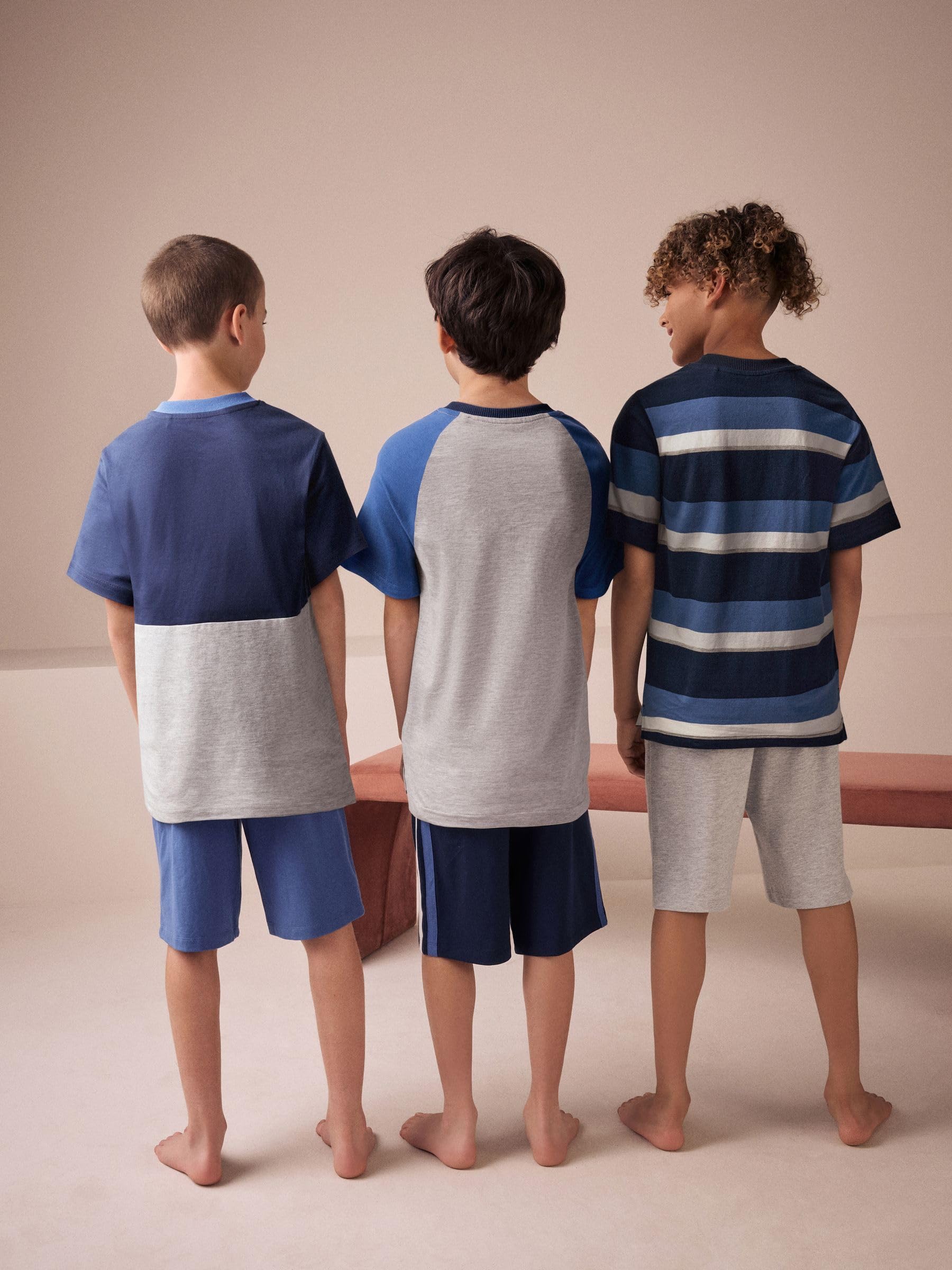 NEXT Garçon Pyjamas Short 100% Coton, Lot de 3