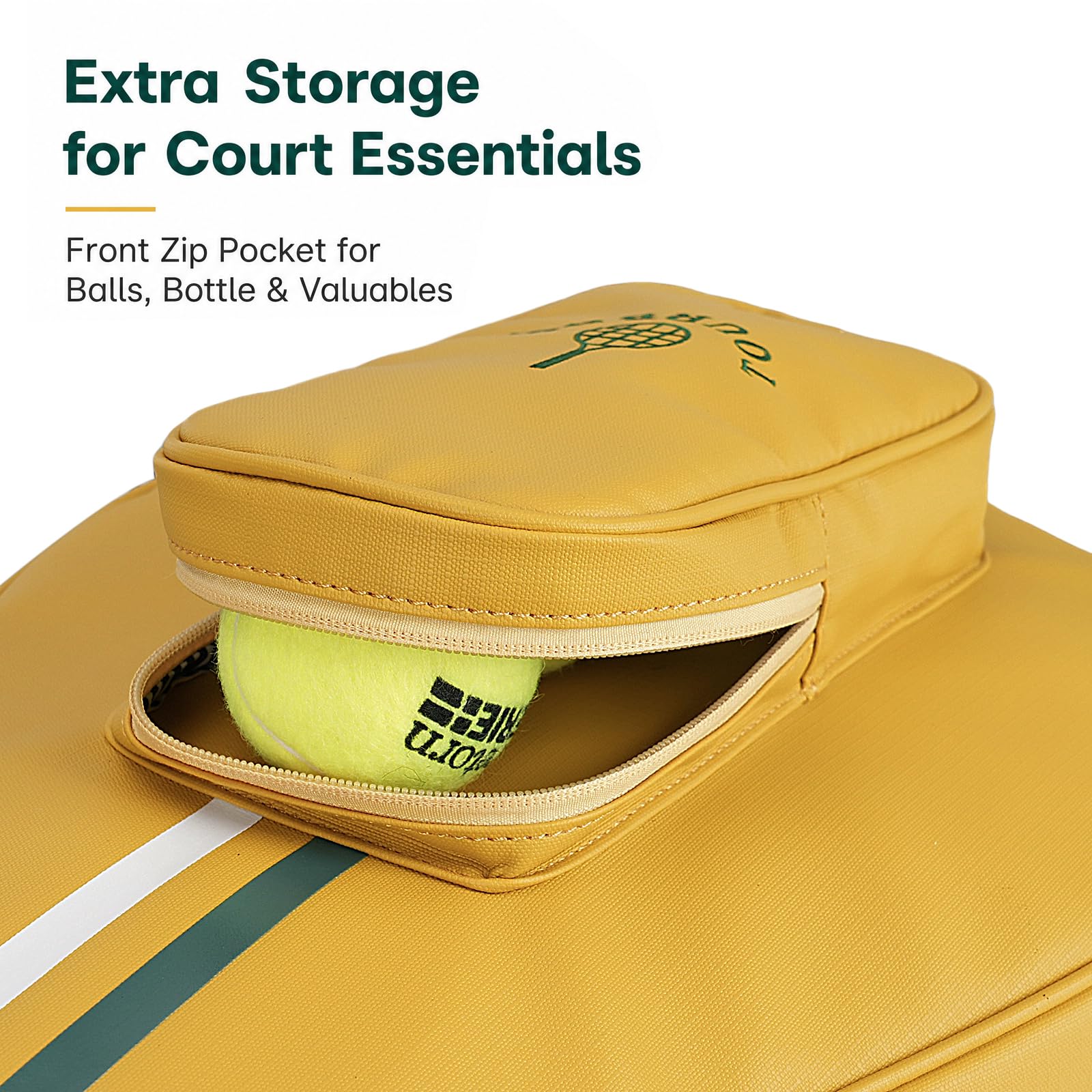 Padel Tasche für 1 Schläger oder 2 Pickleball Paddles, Crossbody Bag