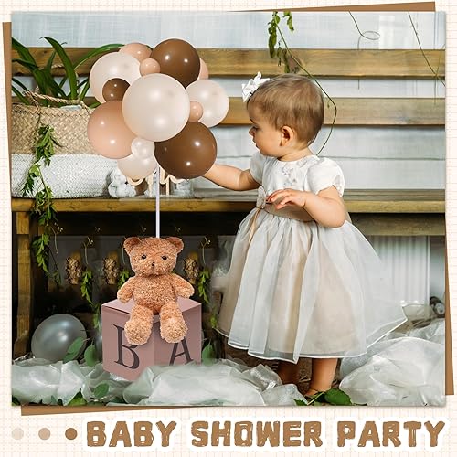 Miniatura 6 de Lenwen Juego de 3 juegos de decoración de animales de la selva para baby shower, mesa de baby shower, centro de mesa, globo de animales de peluche