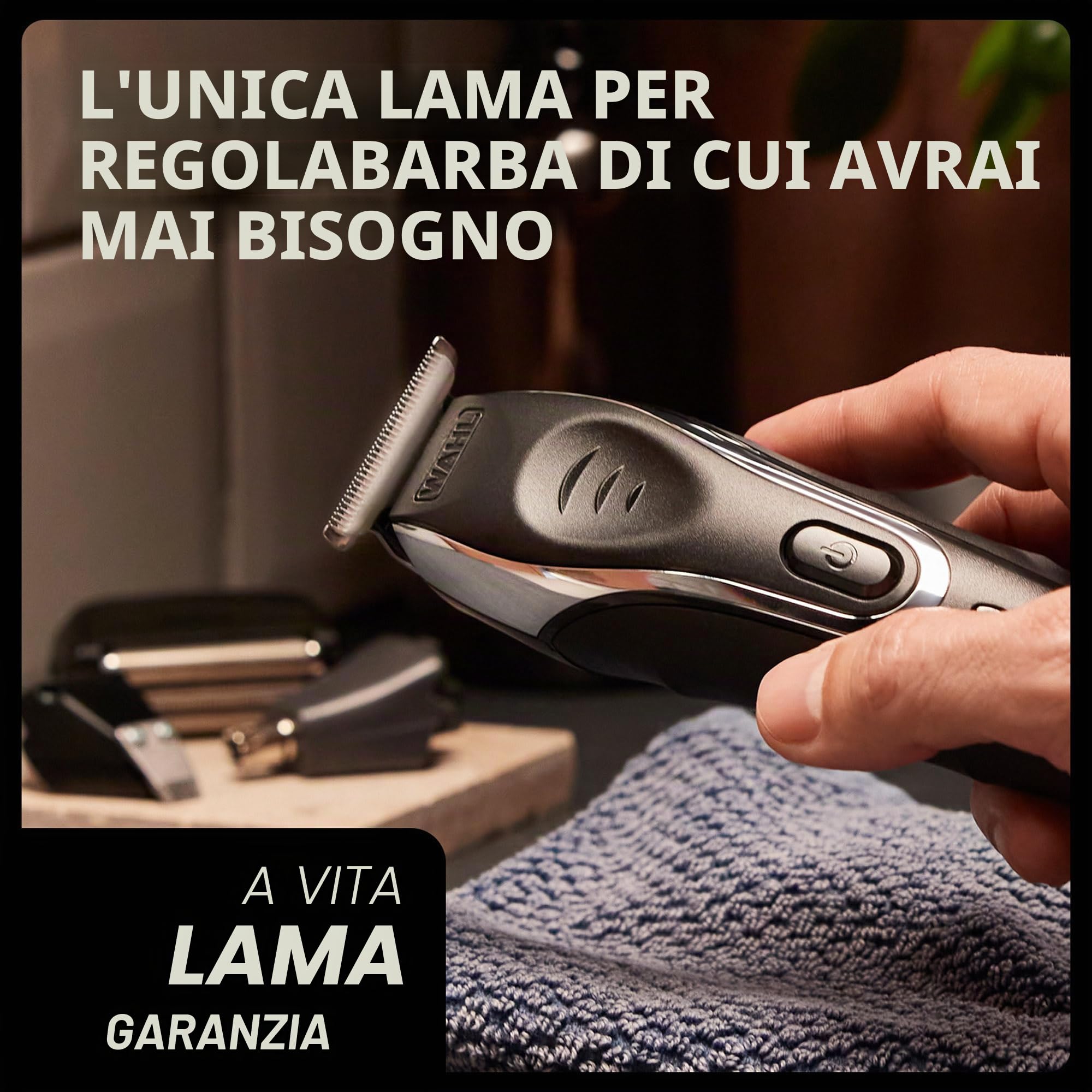 Wahl Aqua Blade Multigroomer 10 in 1, regalo per la festa del papà, accessorio per sopracciglia, regolabarba, regolabarba da uomo, per barba da uomo, rasatura del corpo, cura del viso, completamente
