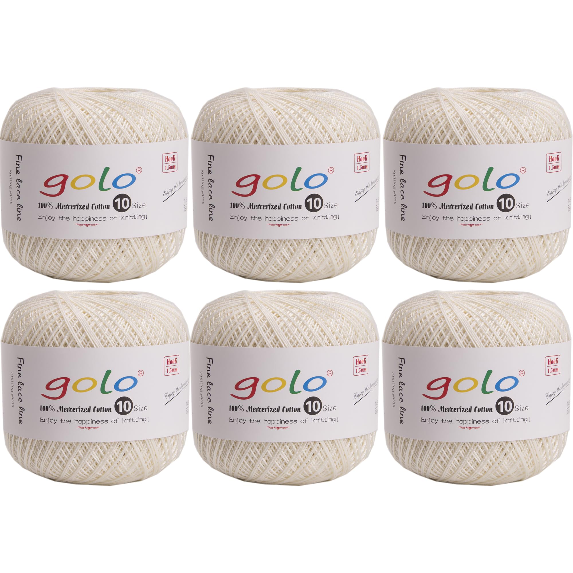 Golo Crochet Yarn 6 Balls Cotton Hand-Knitted Crochet Yarn โ image 1