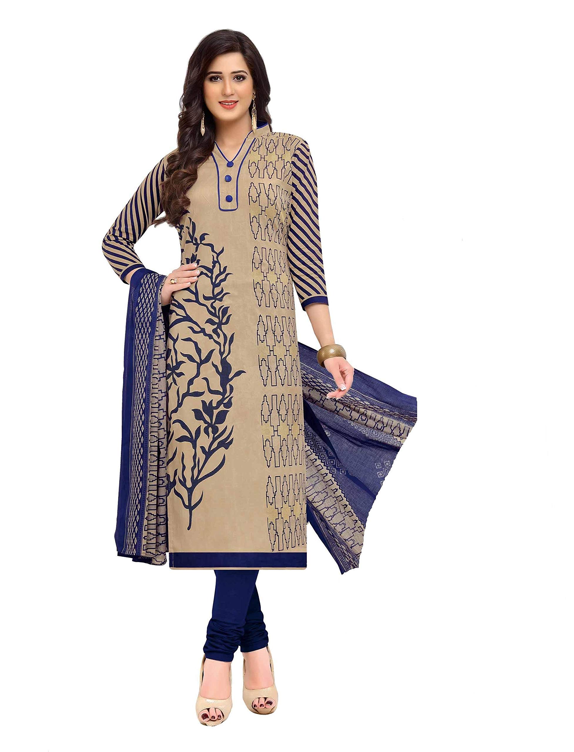 miraan Cotton Printed Readymade Salwar Suit For Women(MIRAANBAND1606, Grey)-picture-33