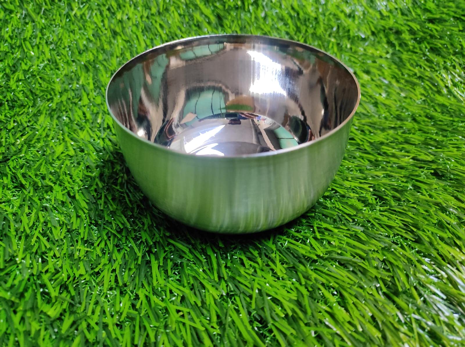 Mahdiya Baby Food Feeding Bowl, Stainless Steel No Rust Special Made New-Born Baby Easy to Carry & Wash Multi-Purpose Bowl Color/Sliver Size 10x5 cm-image-1