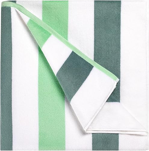 Miniatura 16 de Toalla de playa de algodón de gran tamaño, extra grande de 40 x 70 pulgadas, toalla de piscina grande, bonita y gruesa, toallas de playa de punto