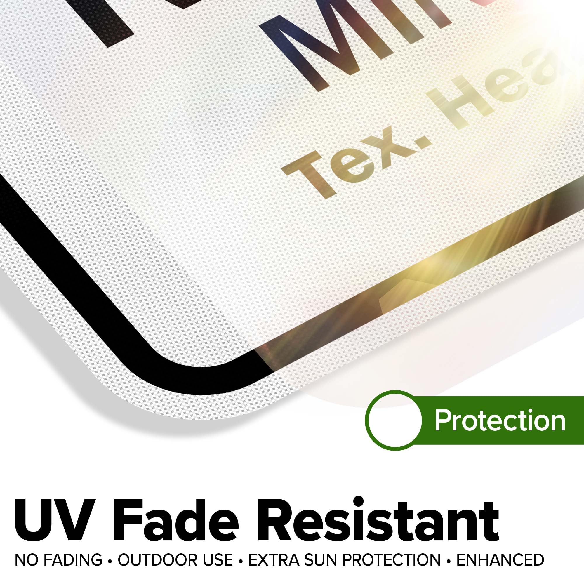 "This Property Protected By Video Surveillance" Reflective Aluminum Sign - 24x30 Inches, Fade Resistant - View #4