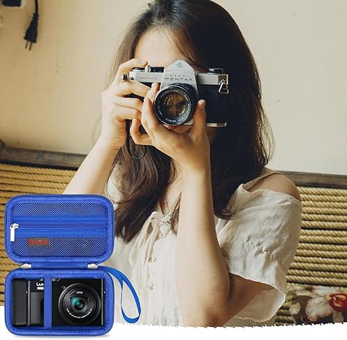 Miniatura 7 de Elonbo Funda de transporte para cámara Panasonic LUMIX ZS99 Point and Shoot, LX100ZS60ZS70ZS80ZS200ZS100 4K Bolsa de viaje para cámara digital,