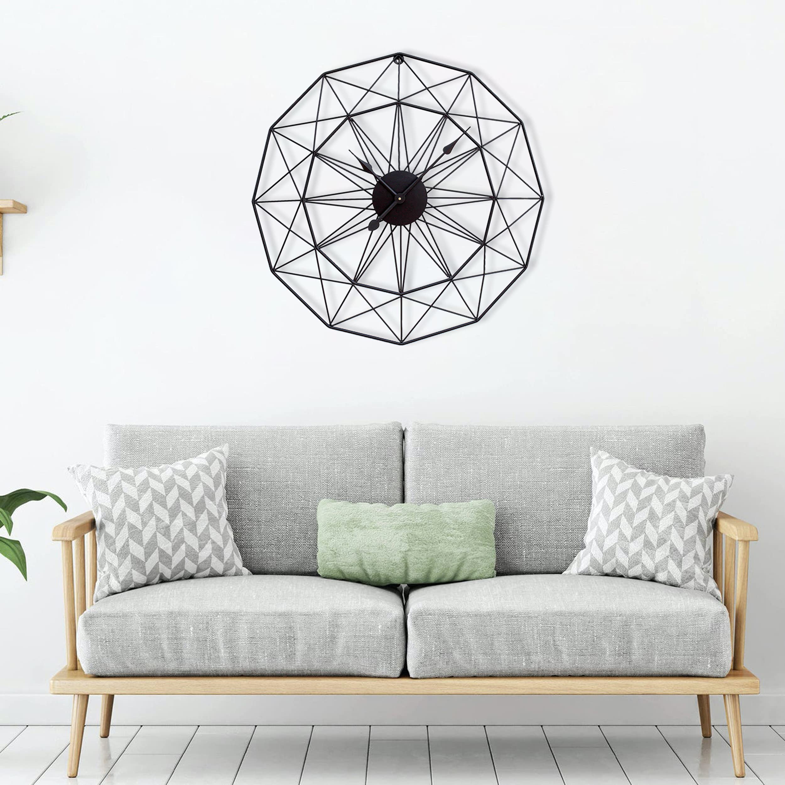 Craftter 24 Inch Gold Sober Metal Analog Wall Clock, Modern Decorative Wall Hanging Time Piece Watch For Home Office Shop (B0974LR28S) Amazon Price History, Amazon Price Tracker