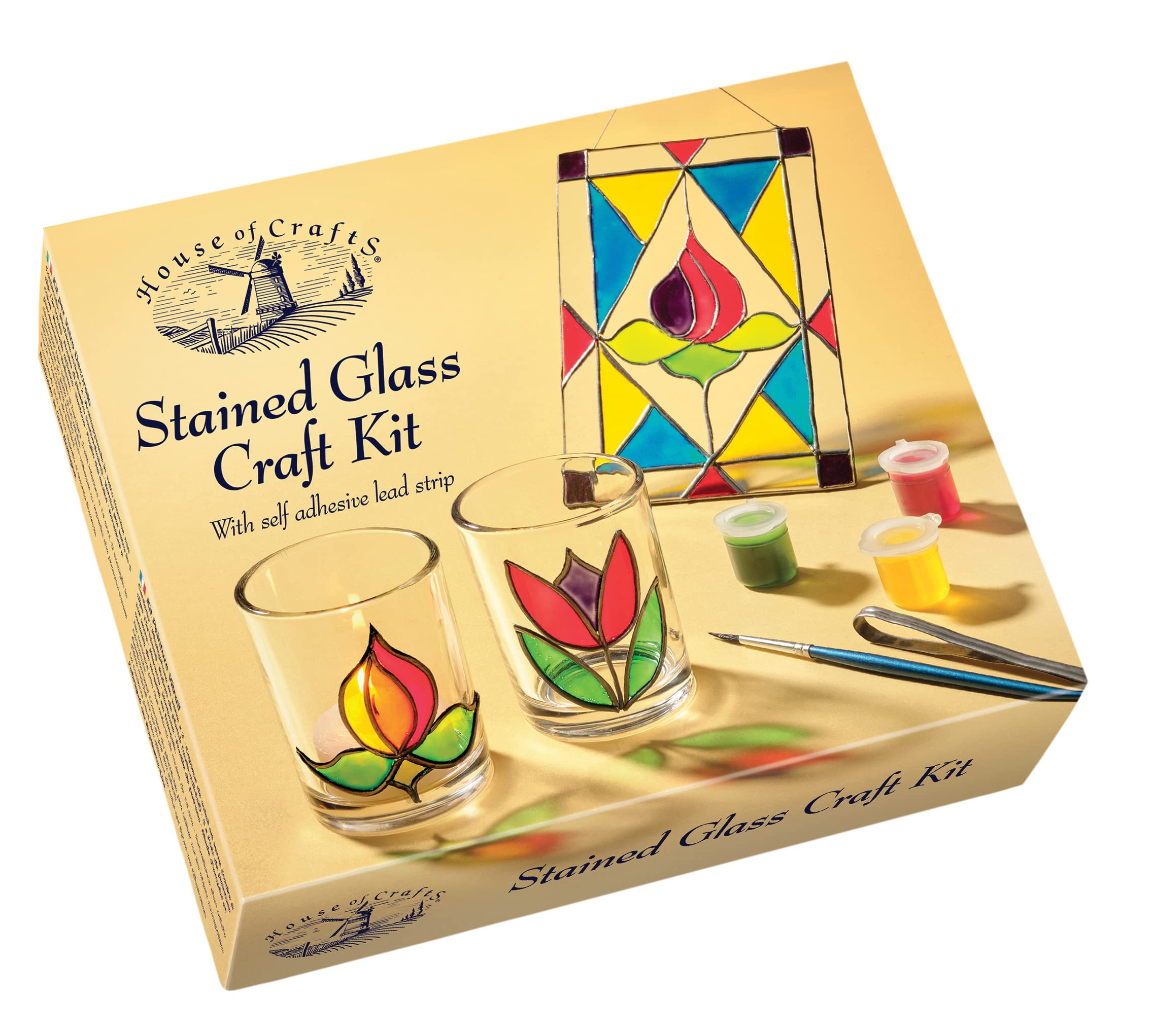 Buy House Of Crafts Make Your Own Stained Glass Craft Kit, Starter