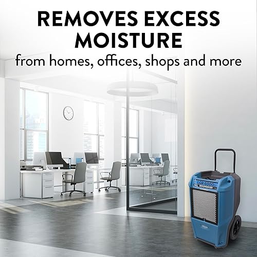 Miniatura 8 de Dri-Eaz LGR 6000Li deshumidificador comercial con bomba, deshumidificador industrial portátil (F600)
