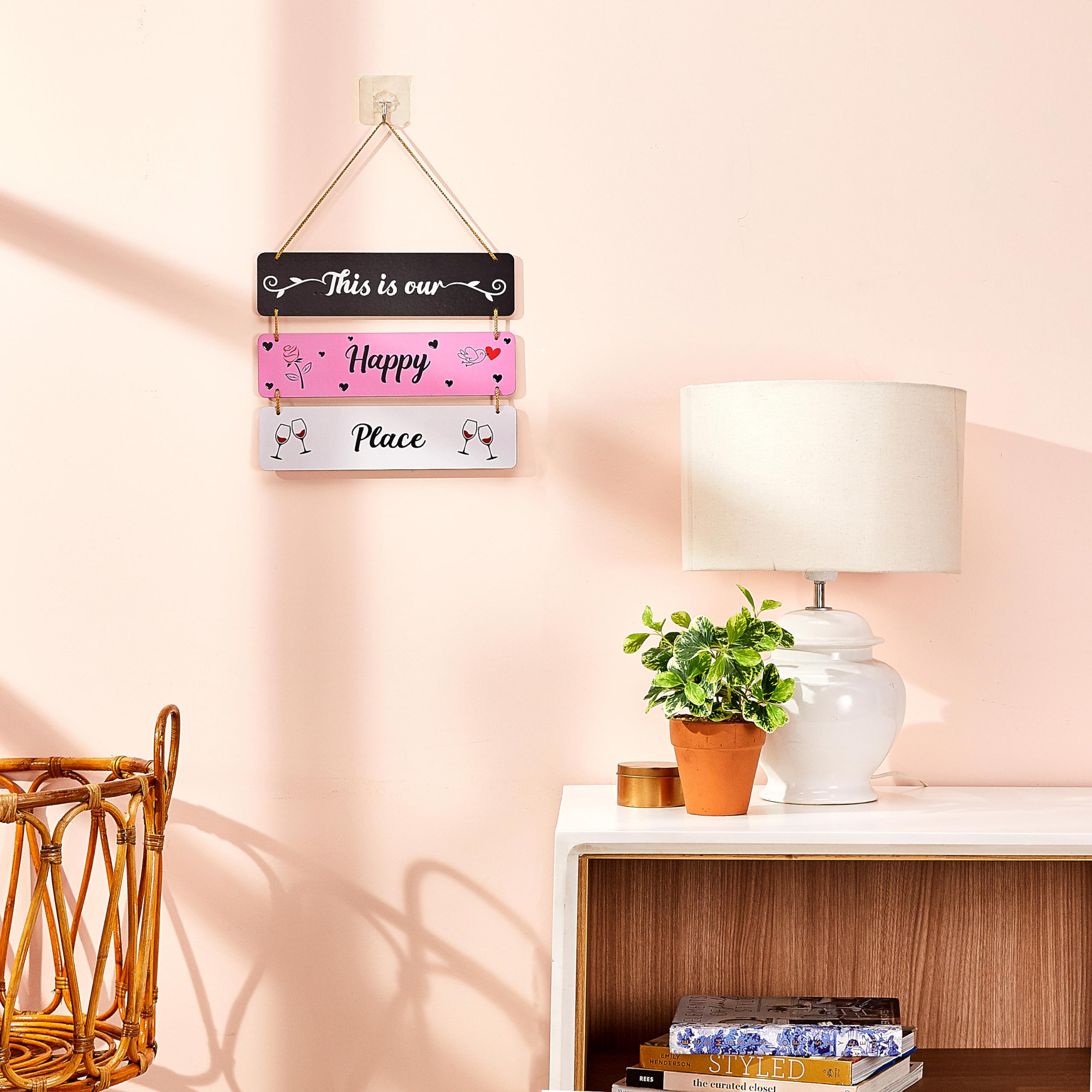 Amazon Brand - Solimo MDF Wooden Wall Hanger for Home decor, Office and Gift (B0CQ2JZC8Y) Amazon Price History, Amazon Price Tracker