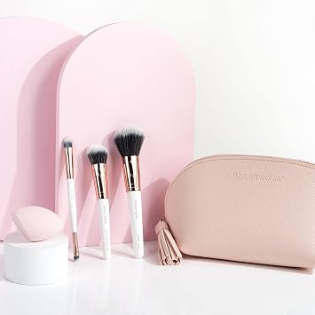 Brushworks Travel Makeup Brush & Sponge Set