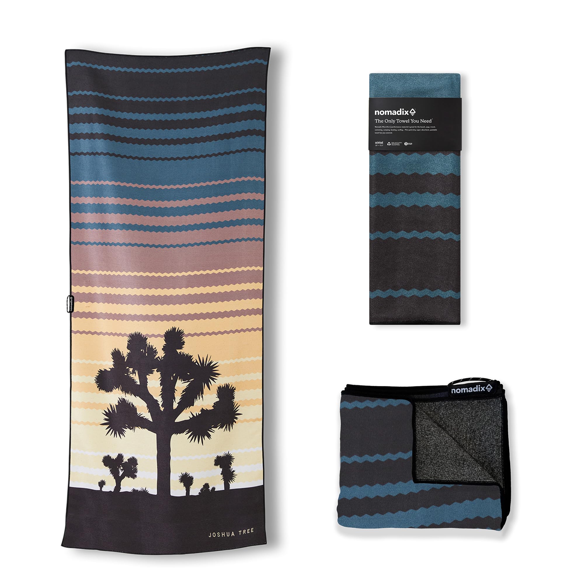 Nomadix Original Towel - National Parks- Perfect for Beach, Pool, Travel, Camping, Yoga - Made with Recycled Materials - Super Absorbent - Sand Resistant