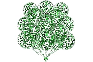 50 PCS Green Confetti Balloons | Festive Party Decoration Supplies