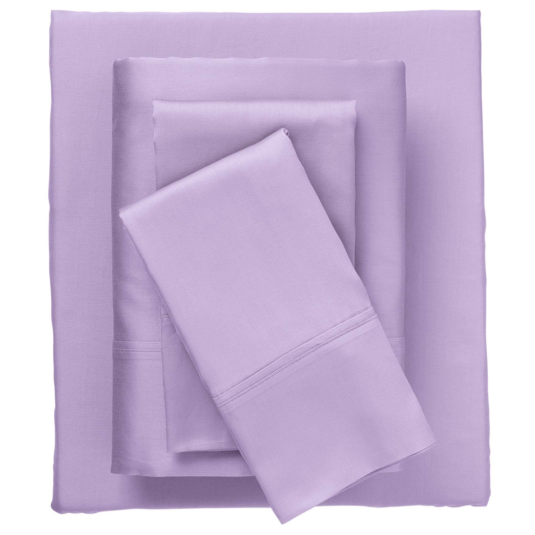 BrylaneHome Bed Tite 300 Thread Count Sheet Set - Queen Lilac