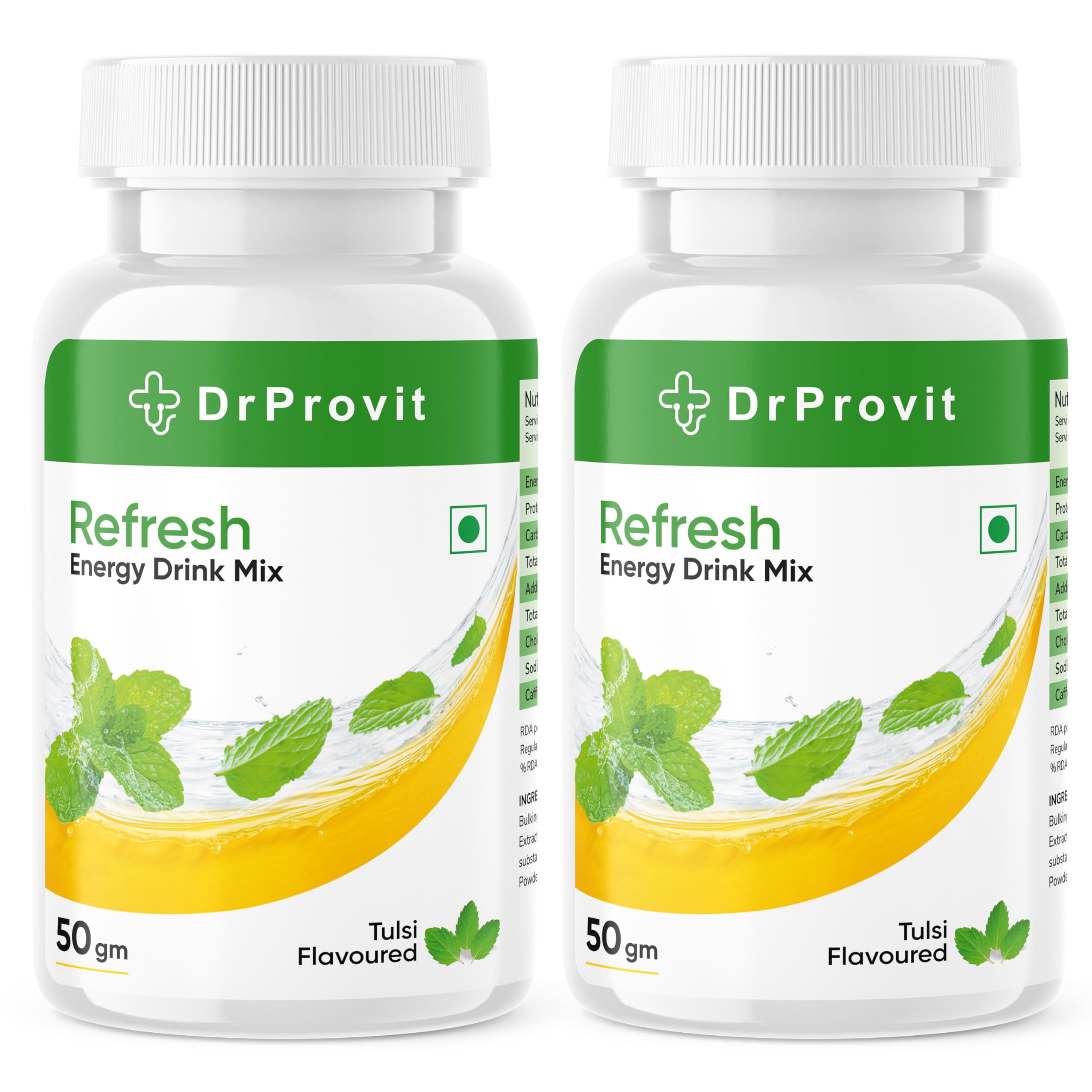 Dr.Provit Refresh Energy Drink Mix (50 Servings) (Tulsi Flavour - 50gm Pack 2) (B0D7NKDF1R) Amazon Price History, Amazon Price Tracker