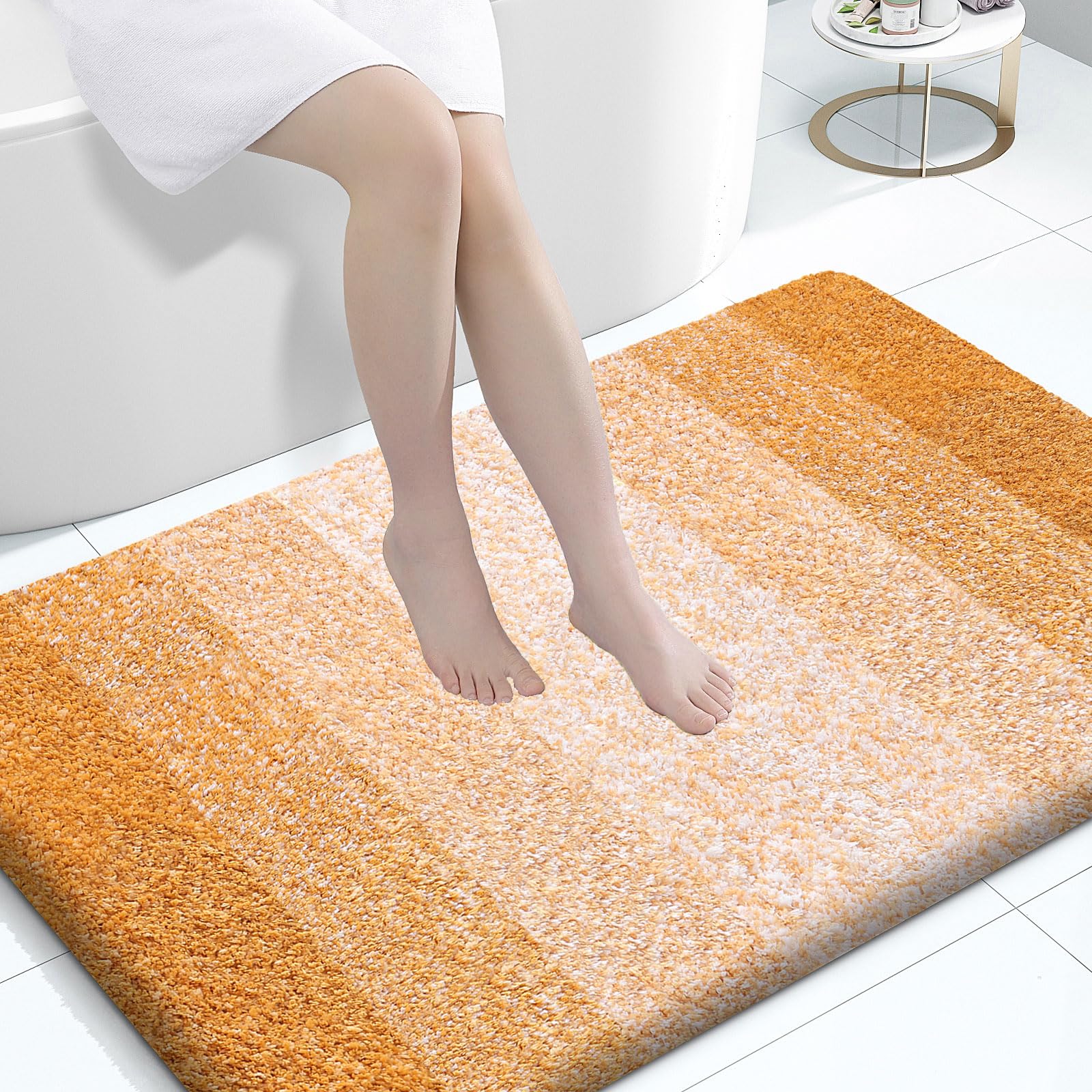 OLANLY Large Bathroom Rugs 44x32, Extra Soft Absorbent Microfiber Bath Rugs