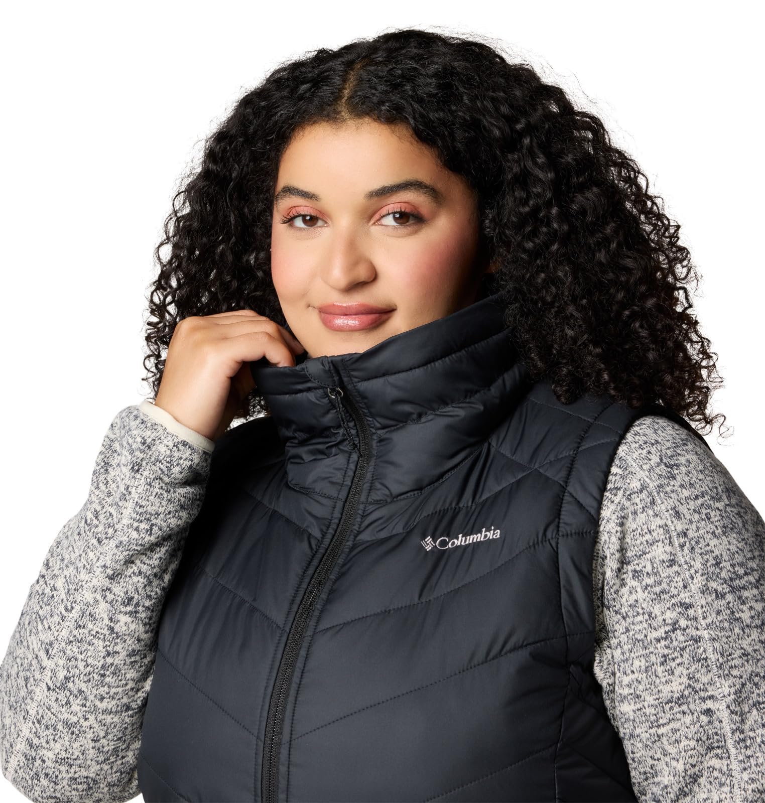 Columbia Damska kamizelka Heavenly II Long, Czarny, XS