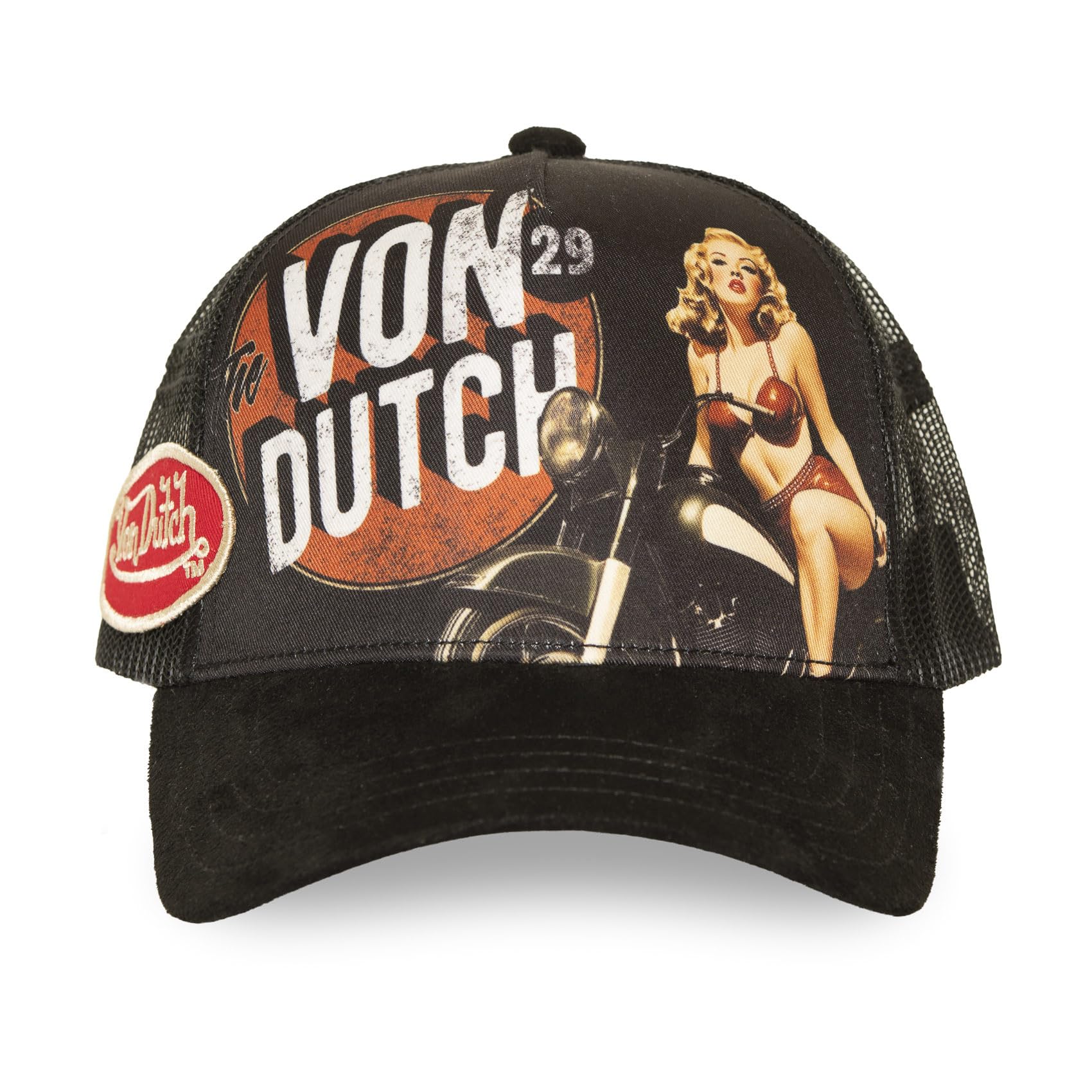 Von Dutch Czapka męska i damska Pinup, Trucker regulowana