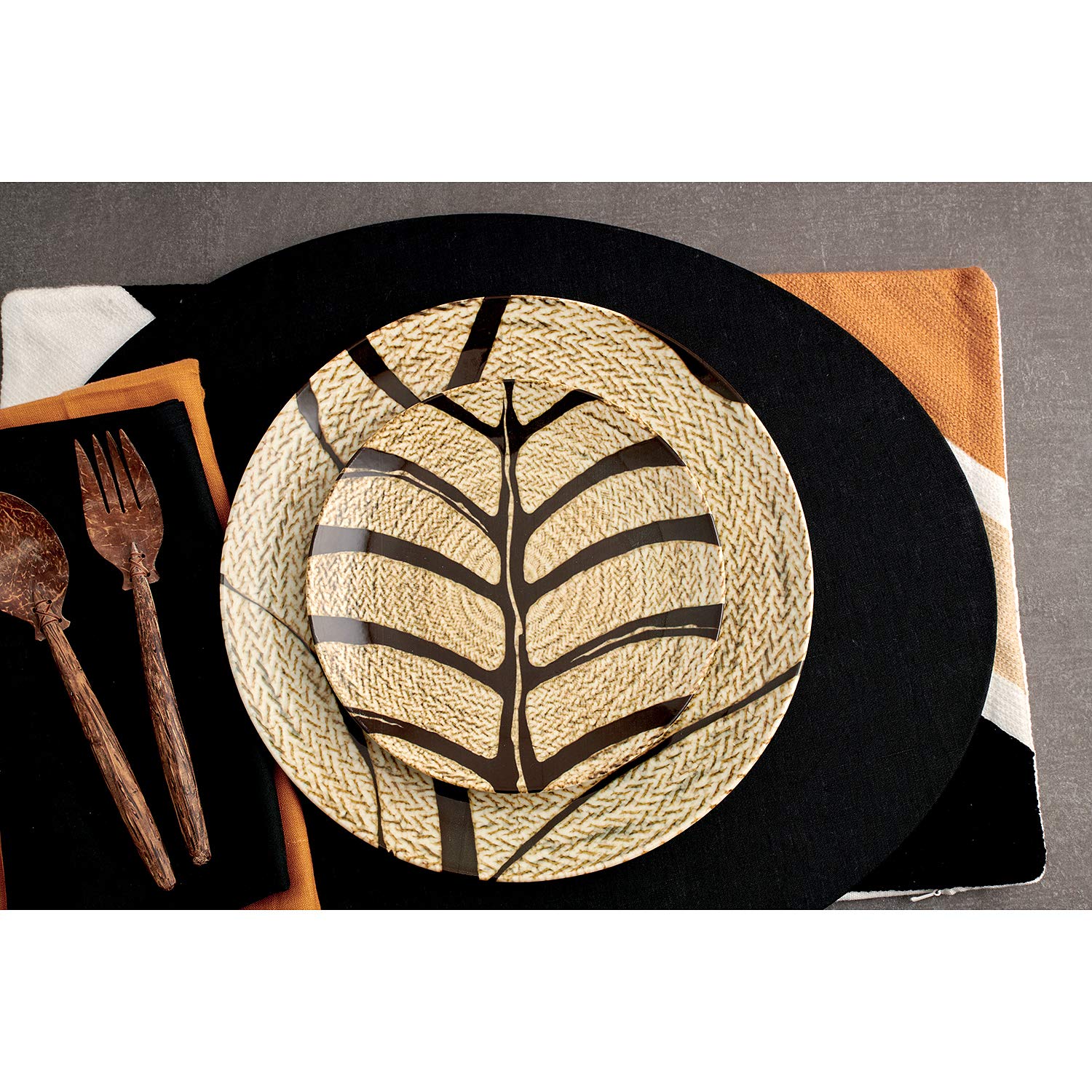67350-A2 Tribal Mood Porcellana - Servizio piatti, 12 pz