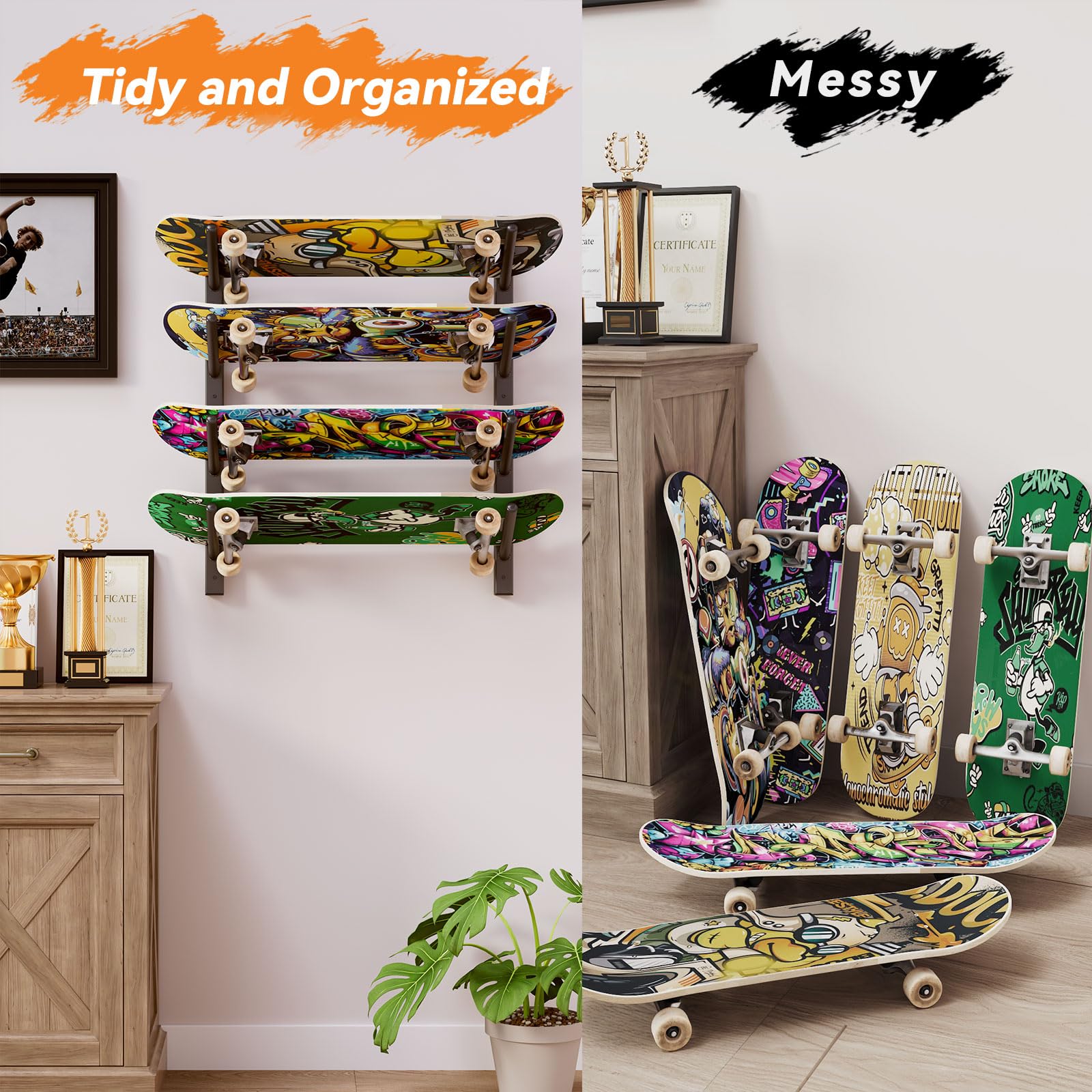 YMYNY Support mural pour skateboard UHSD002B