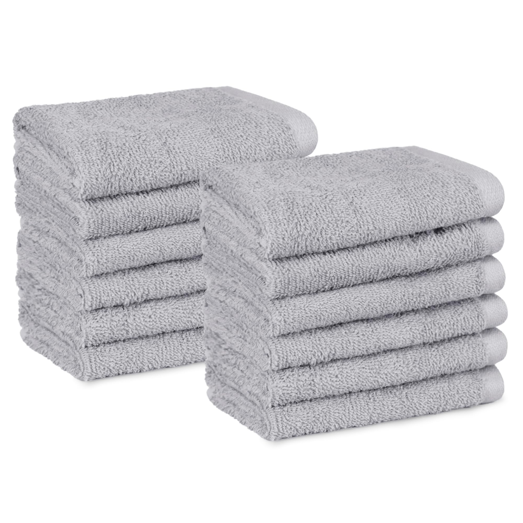 Amazon Basics Face Towels for bathroom, 100% Cotton Extra Absorbent washcloth, Fast Drying - salon towel - 12-Pack, Grey (30 x 30 cm)OEKO-TEX MADE IN GREENOEKO-TEX MADE IN GREENOEKO-TEX MADE IN GREEN