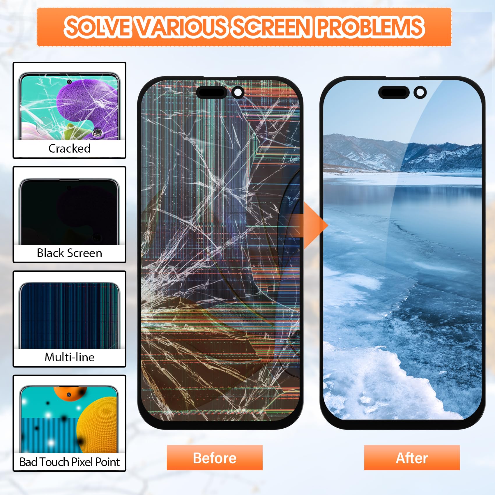 Pantalla LCD de repuesto para iPhone 17