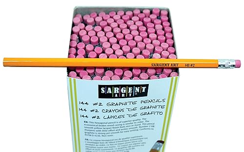 Miniatura 2 de Sargent Art SAR227244 - Lápices de grafito, #2HB, paquete de 144, borrador sin látex, núcleo de grafito #2 Hb