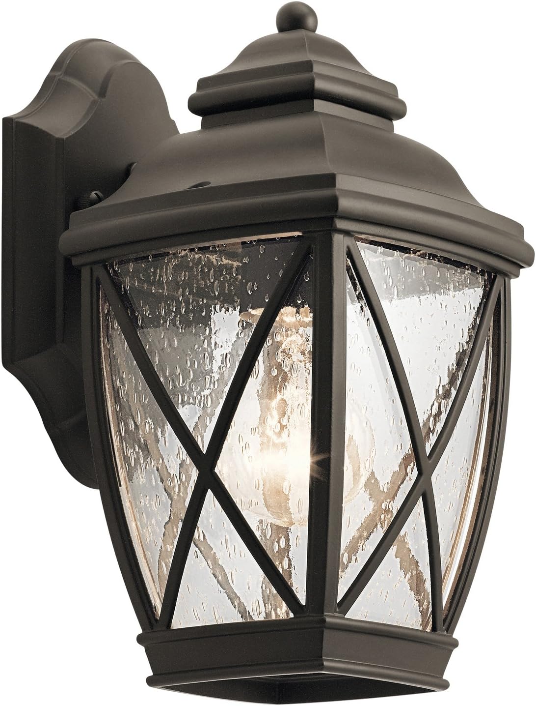 Kichler 49840OZ One Light Outdoor Wall Mount, Old Bronze