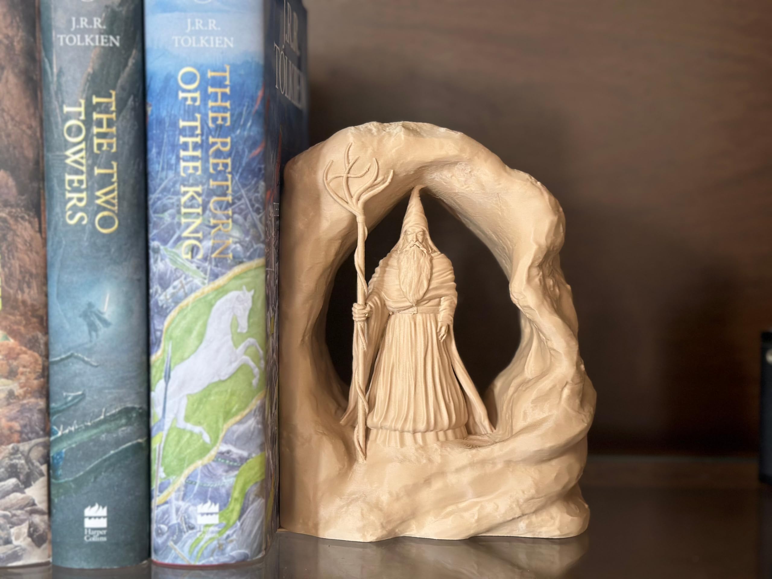 Wizard Book Nook Showpiece for Home Decor | Fantasy Bookshelf Insert India-image-3