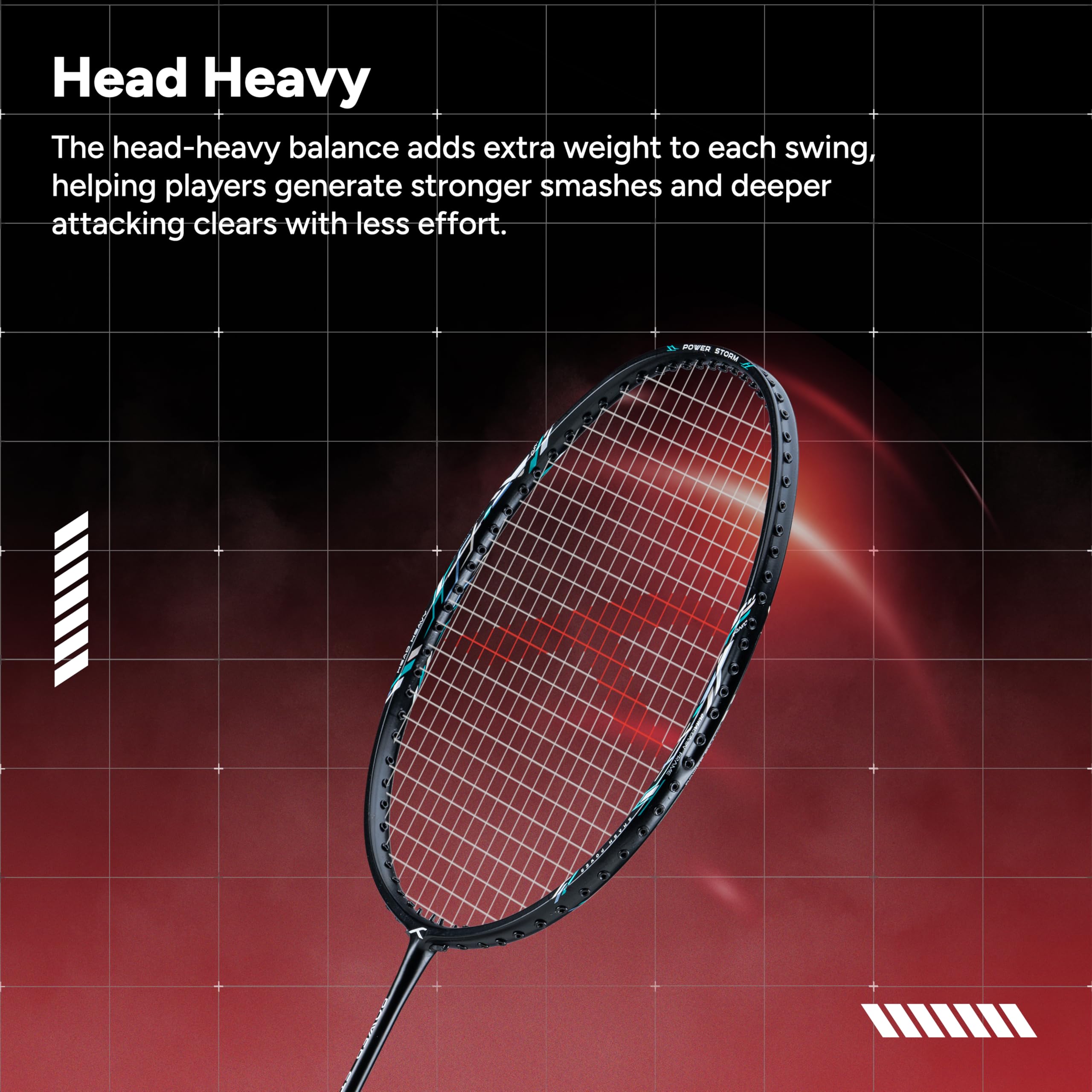 Hundred Power Storm Badminton Racket - Attack! -7 Hundred Power Storm Badminton Racket - Attack! -7
