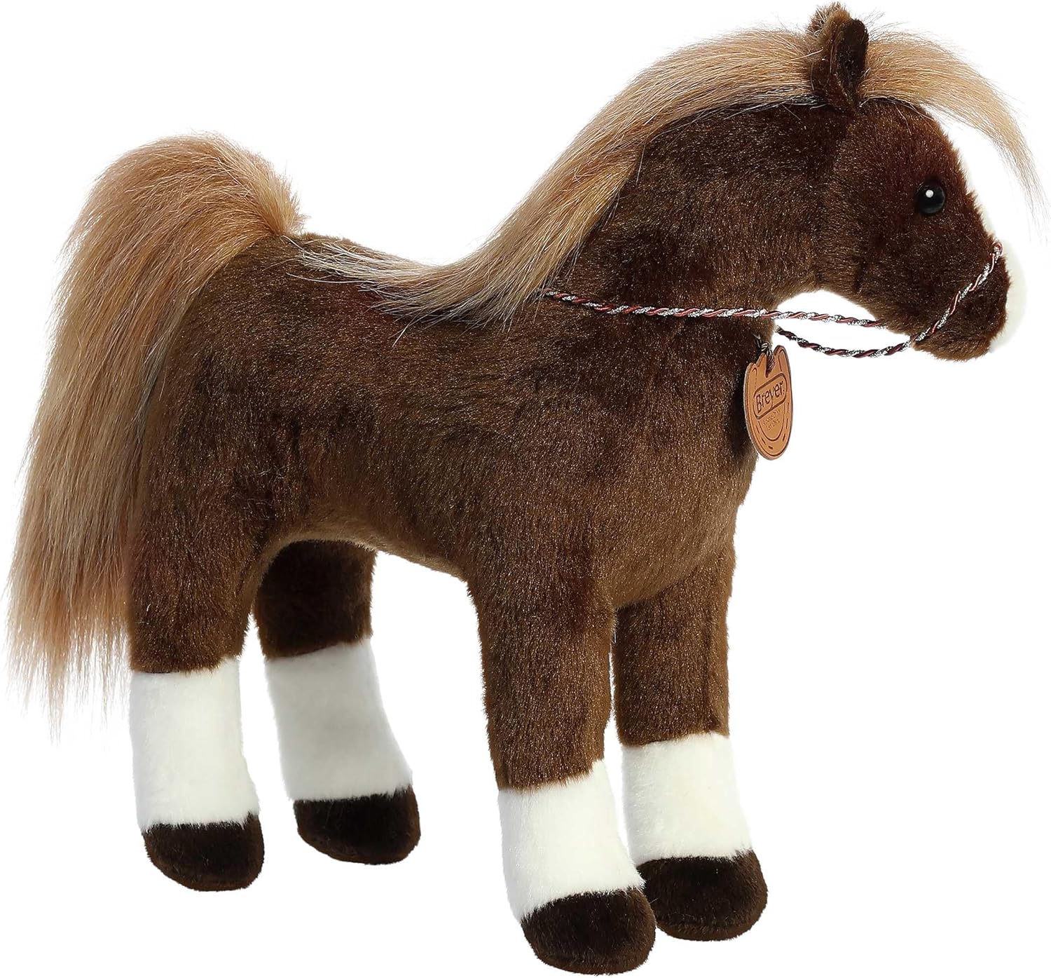 Aurora® Exquisite Breyer® Showstoppers American Saddlebred Stuffed Animal - Realistic Detailing for Imaginative Play - Perfect for Kids, Adults, and Any Horse Lovers - Brown 11 Inches
