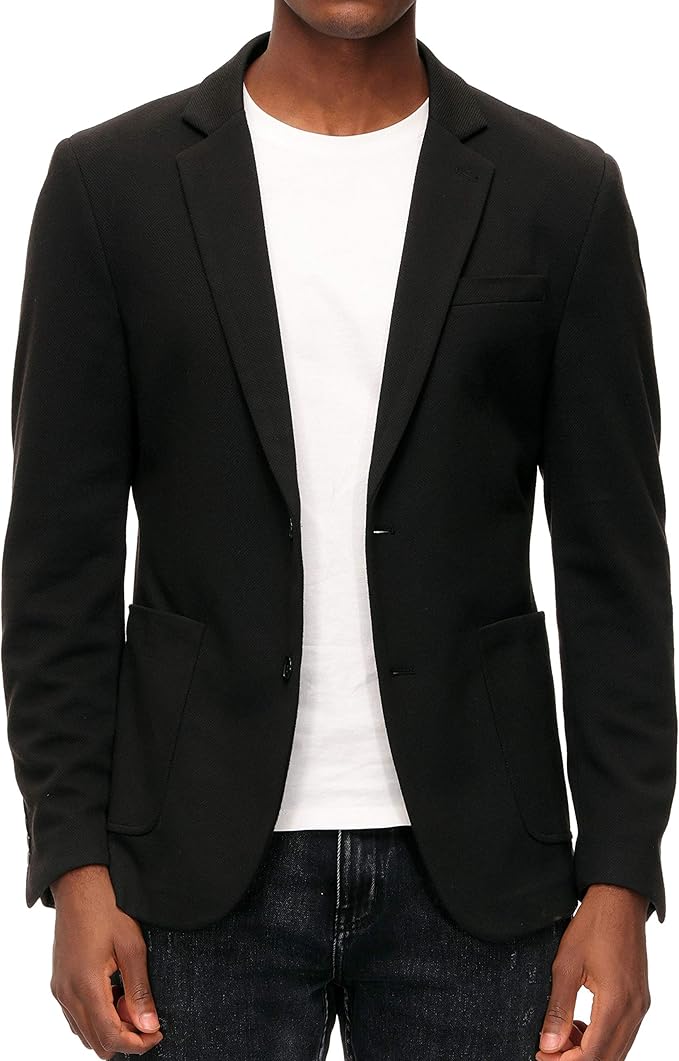 PJ PAUL JONES Men's Casual Knit Blazer Suit Jackets Two Button Lightweight Unlined Sport Coat