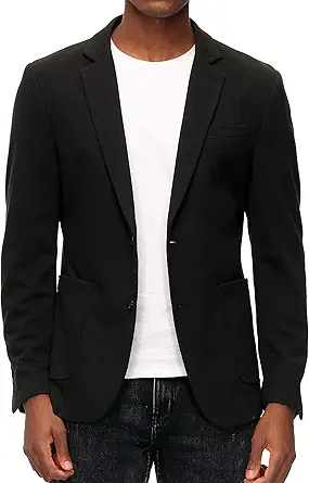 PJ PAUL JONES Men's Casual Knit Blazer Suit Jackets Two Button Lightweight Unlined Sport Coat