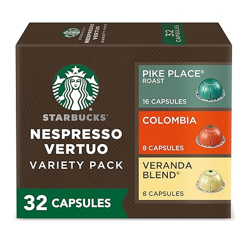 Starbucks by Nespresso Vertuo, Blonde & Medium Roast Variety Pack Coffee, 32-count Coffee Pods, Brews 7.8 oz. - Light Roast Variety Pack
