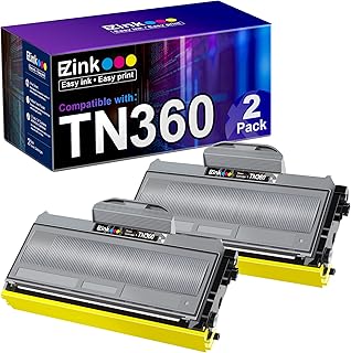 E-Z Ink(TM Compatible Toner Cartridge Replacement for Brother TN330 TN360 TN-330 TN-360 High Yield Compatible with DCP-7040 DCP-7030 MFC-7840W HL-2140 MFC-7340 MFC-7440N HL-2170W HL-2150N (2 Black)