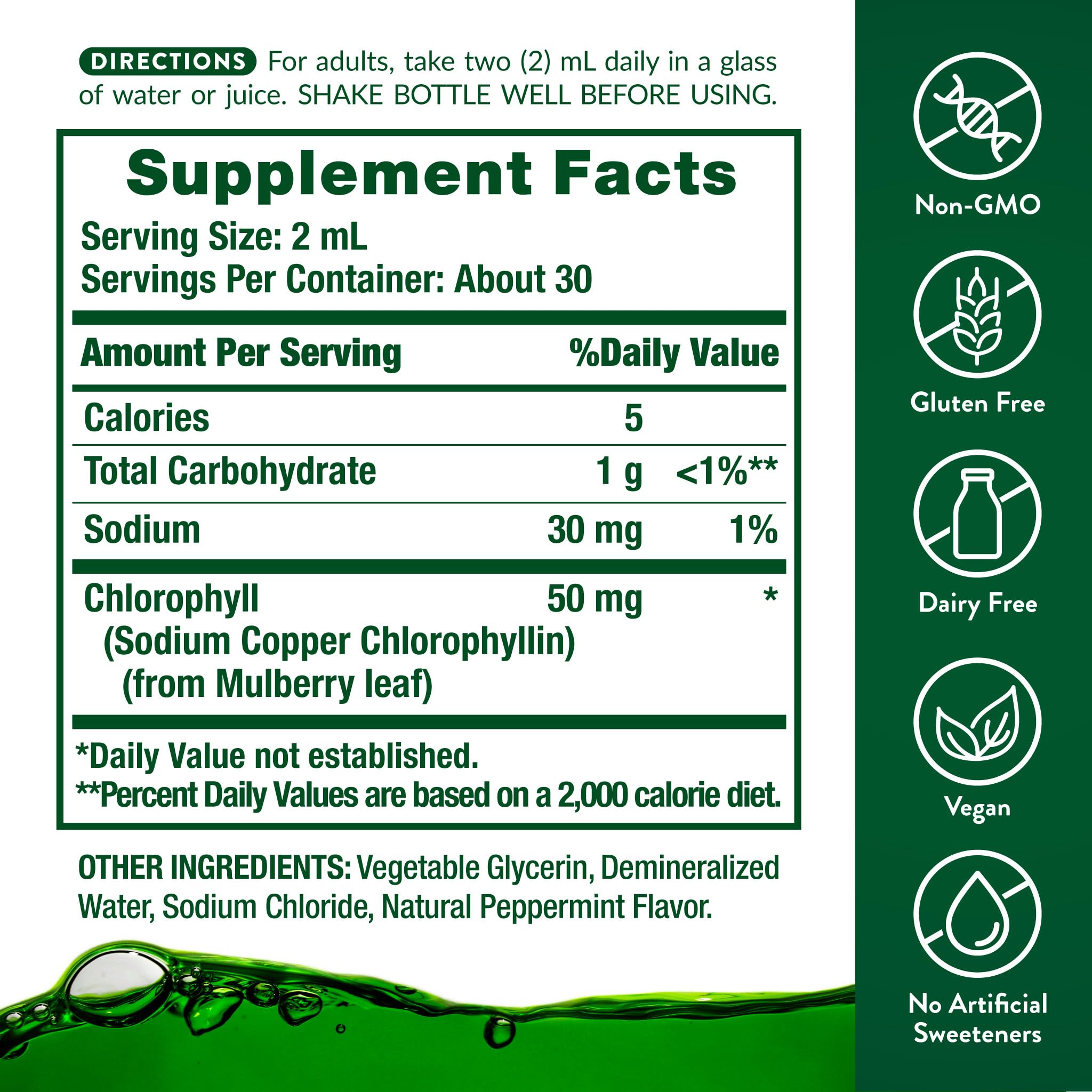 Nature's Truth Liquid Chlorophyll Drops | 50 mg Chlorophyll | 2 fl oz — Amazon image 2