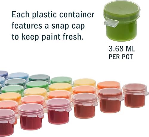 Miniatura 3 de U.S. Art Supply Juego de pintura acrílica, kit de pintura de 80 colores para lienzo, madera, roca y manualidades, pinturas artísticas no tóxicas