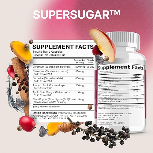 Miniatura 3 de Stamiron Complejo de berberina con canela de Ceilán, cromo, cúrcuma, vinagre de sidra de manzana, 90 cápsulas