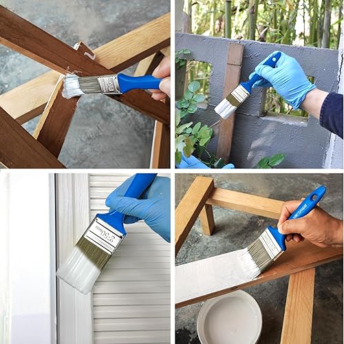 Miniatura 6 de 30 piezas (12, 1, 1.5, 2, 2.5 pulgadas), pinceles de pintura de cerdas para el hogar, juego de pinceles de pintura, pinceles de pintura, tubos de