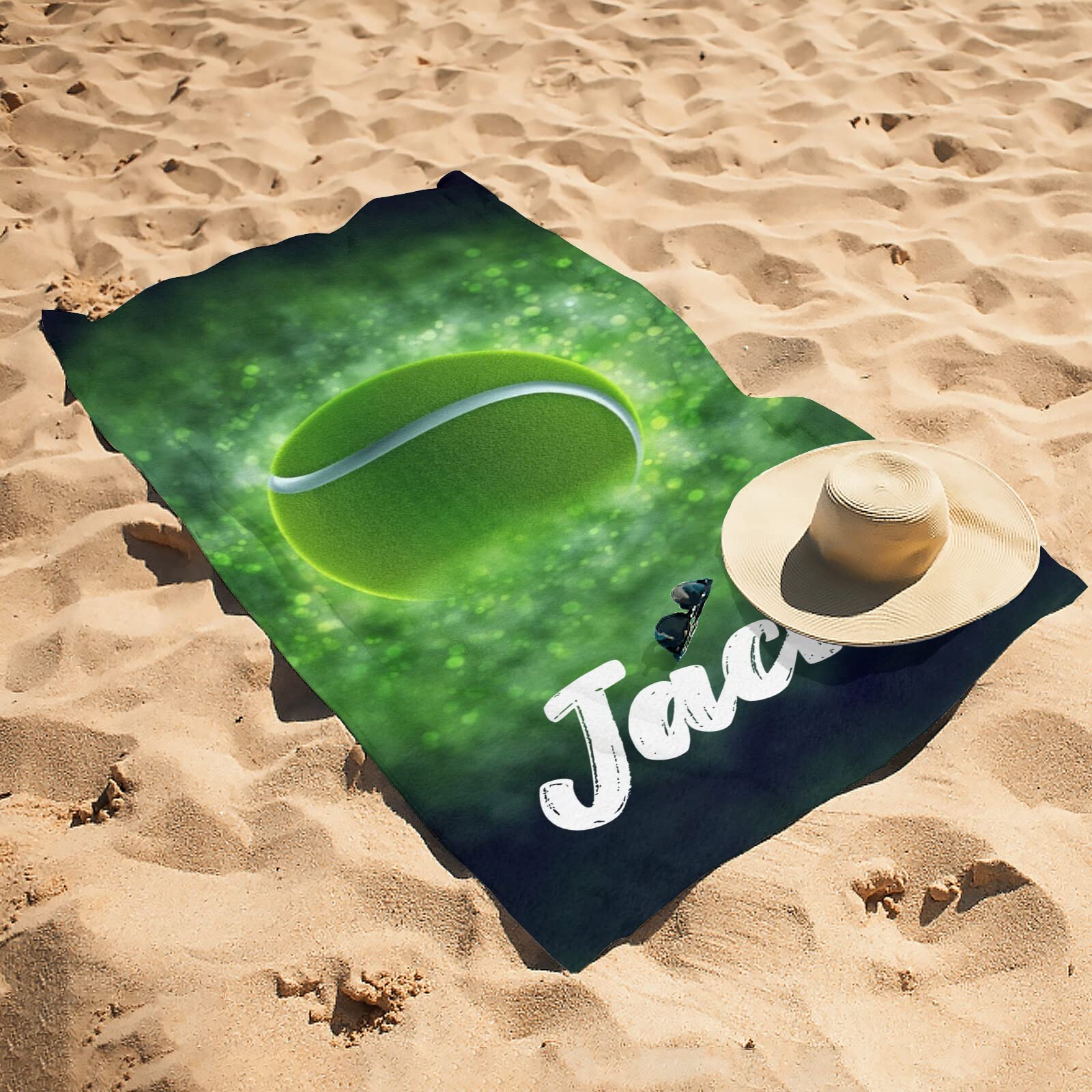Personalized Name Beach Towel - Custom 30x60 Inch Microfiber Towel For Pool, Beach & Gifts - View #2