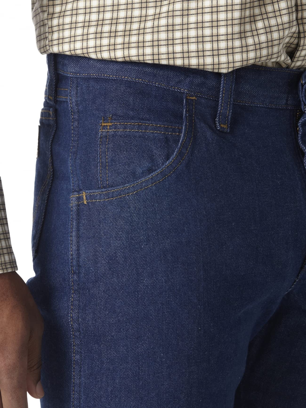 Wrangler Riggs Odzież robocza męska, lekka, krój regularny, dżinsowy, Fioletowy, granatowy, 40W / 32L