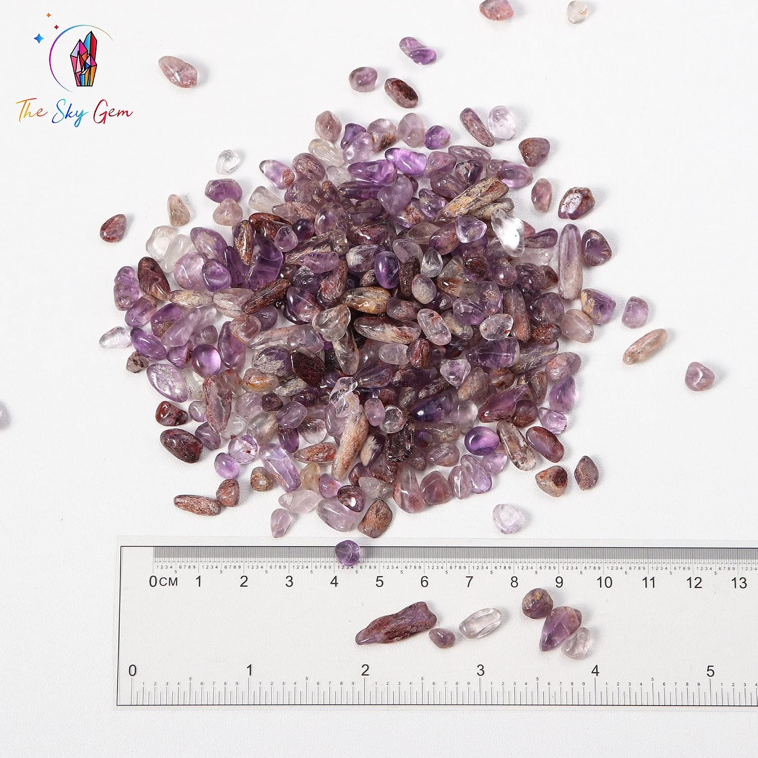 Purple Phantom Crystal Chips Bags - Undrilled Purple Phantom Gemstone Chips - Purple Phantom Crystal - Healing Crystals Chips Bulk - Crystal Gemstones for Crafts - American Seller (1 OZ) image 3