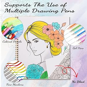 8.510in Adult Coloring Book for Relaxation, 2 Pack Adult Spiral Bound Coloring Books for Women with Inspirational Quotes, Mindfulness Stress Relief Patterns for Adults, Teens, Ideal Gift
